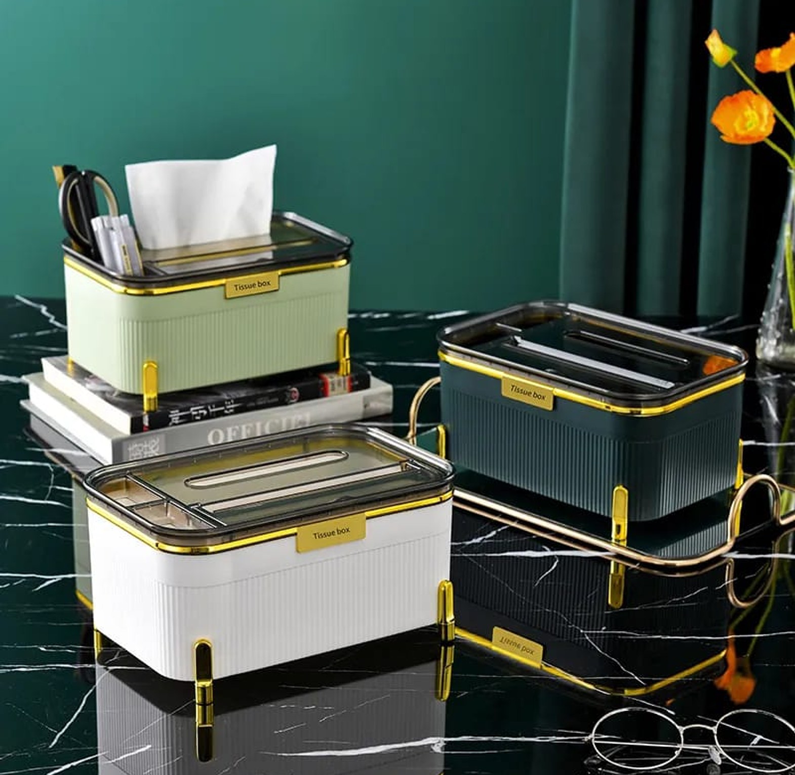 Luxury Multifunction Tissue Box image