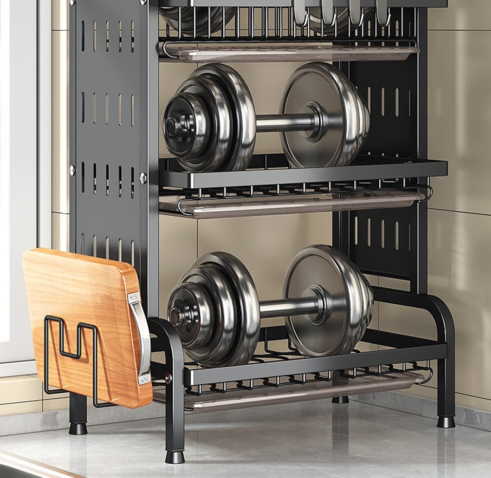Kitchen Dish Bowl Drainer Storage Rack  image