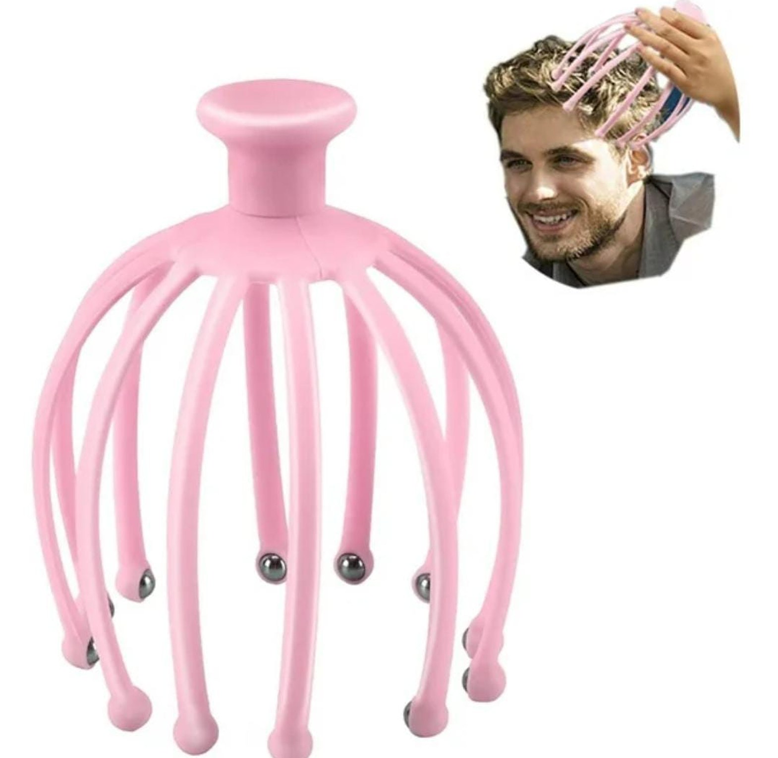 Head Scalp Massager, Octopus Shaped Head Scalp Massage Comb image