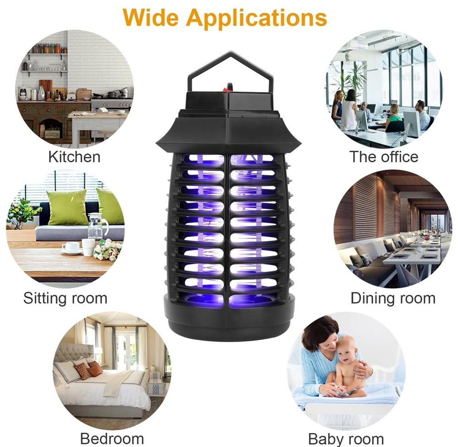 Electric Mosquito Fly Zappers Killer image