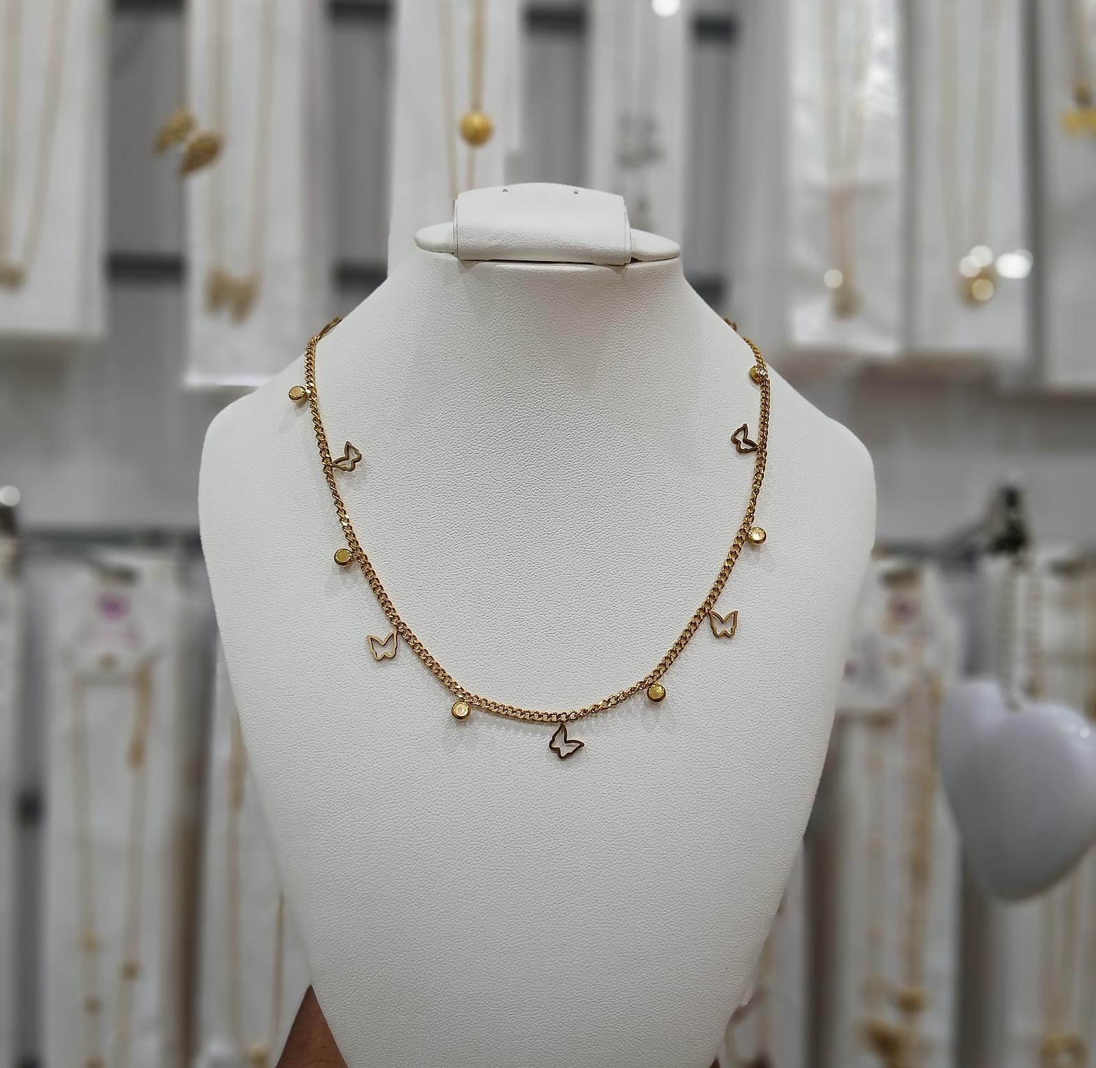 Butterfly filled necklace image