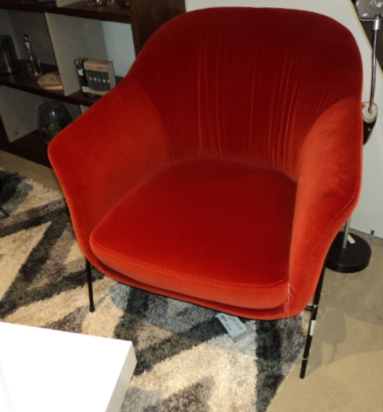 ARMCHAIR VELVET F-165 COR image