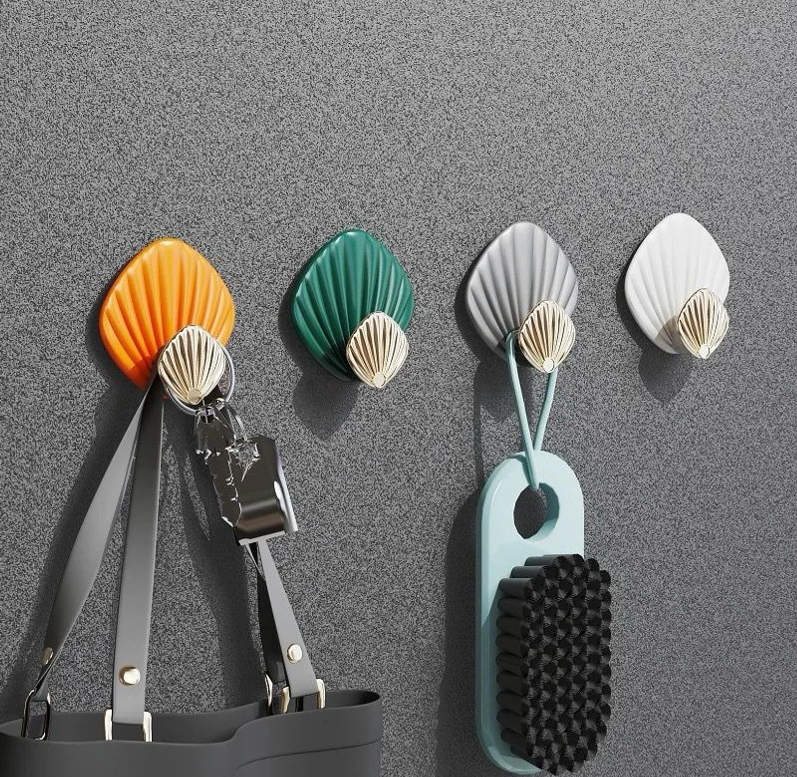 Creative Shell Shape Wall Hooks image