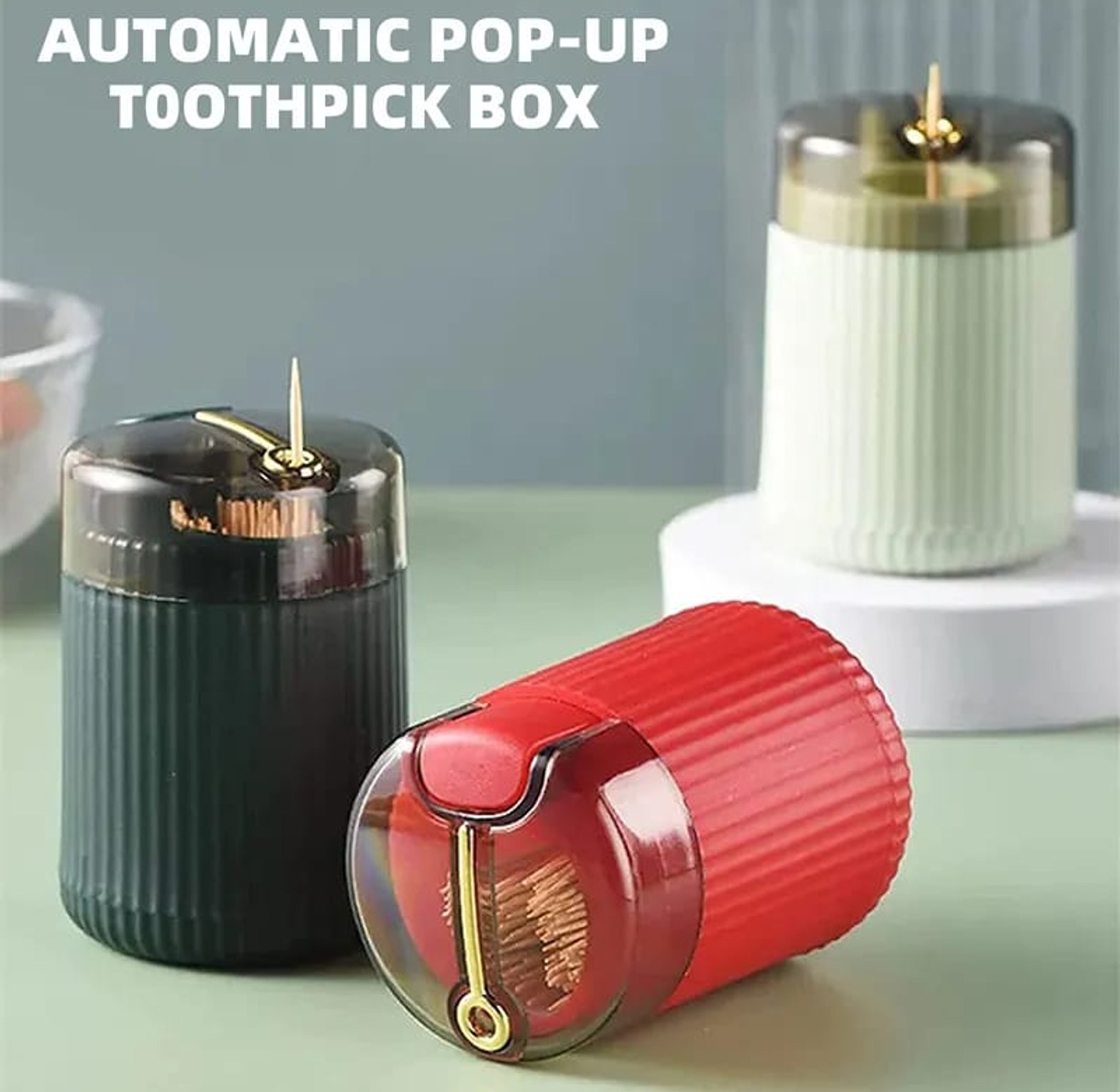 Home Creative Automatic -up Toothpick Box image
