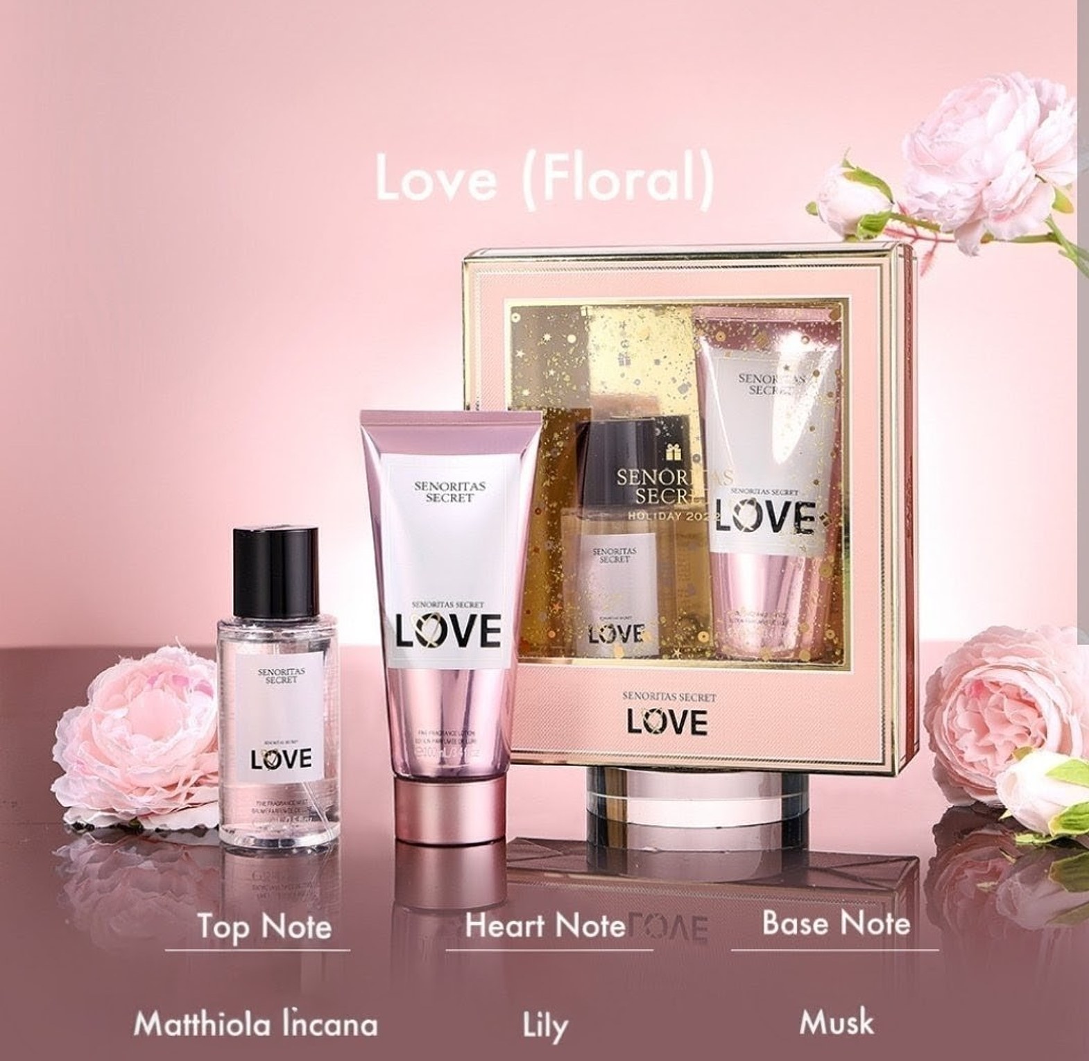 Senoritas Secret Love Perfume Gift Set with 100ml Fragrance Lotion & 75ml Perfume  image