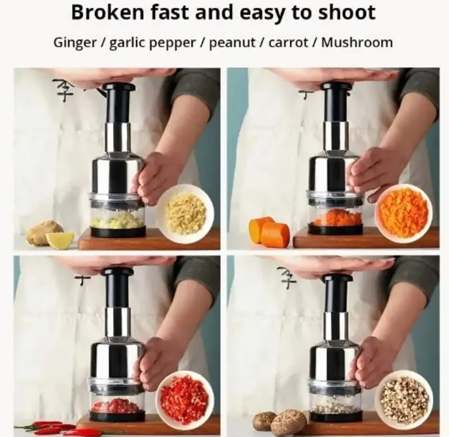 Manual Garlic Press Squeezer  image