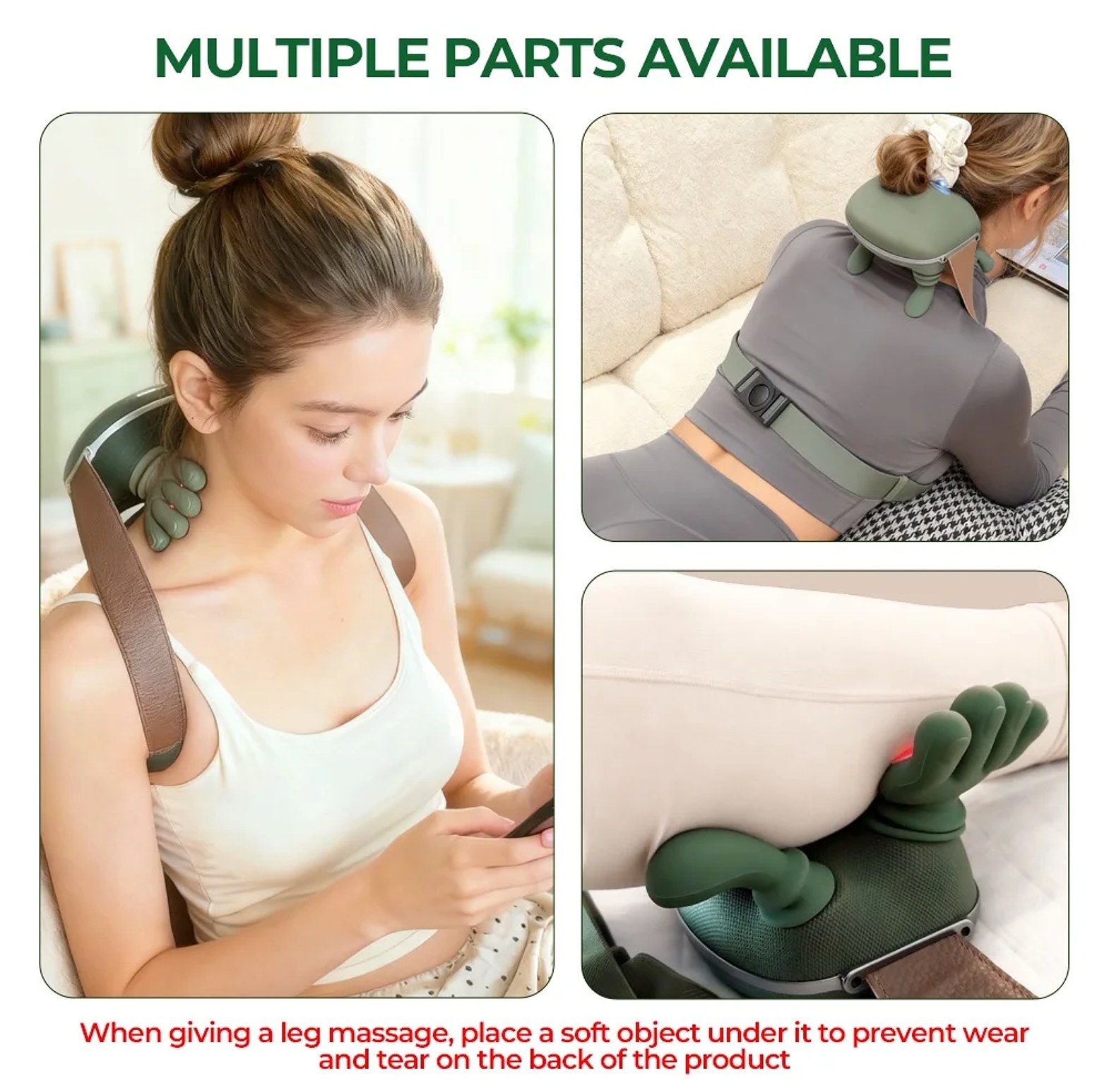Hand-Simulation Neck and Shoulder Massager , Deep Tissue Kneading for Pain Relief - Portable Personal Massager image