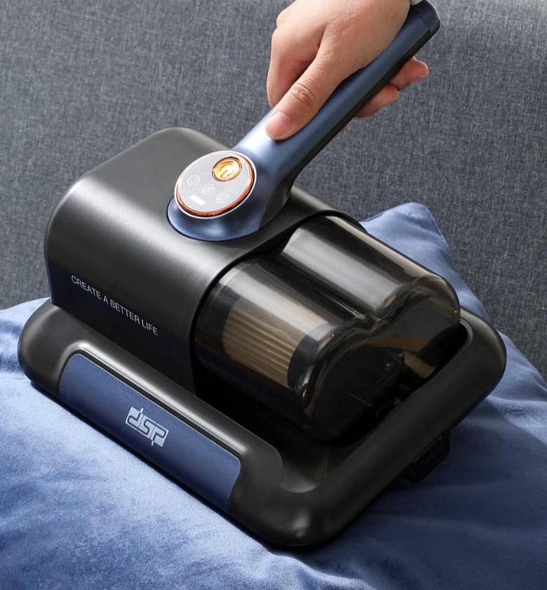 DSP Bed Vacuum Cleaner, Household High-Frequency Strong Mite Removal Instrument, Handheld Deep Mattress Vacuum Cleaner, Wireless Vacuum Cleaning Remover Instrument, for Bed, Sofa, Carpets image