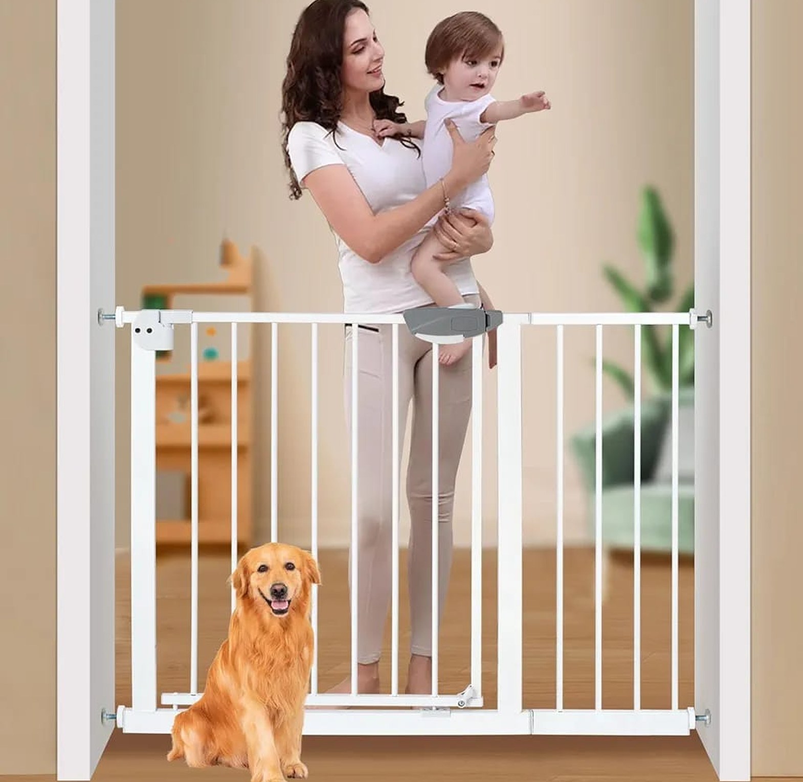 Baby Safety Gate Adjustable Between Size 73cm To Size 103CM image