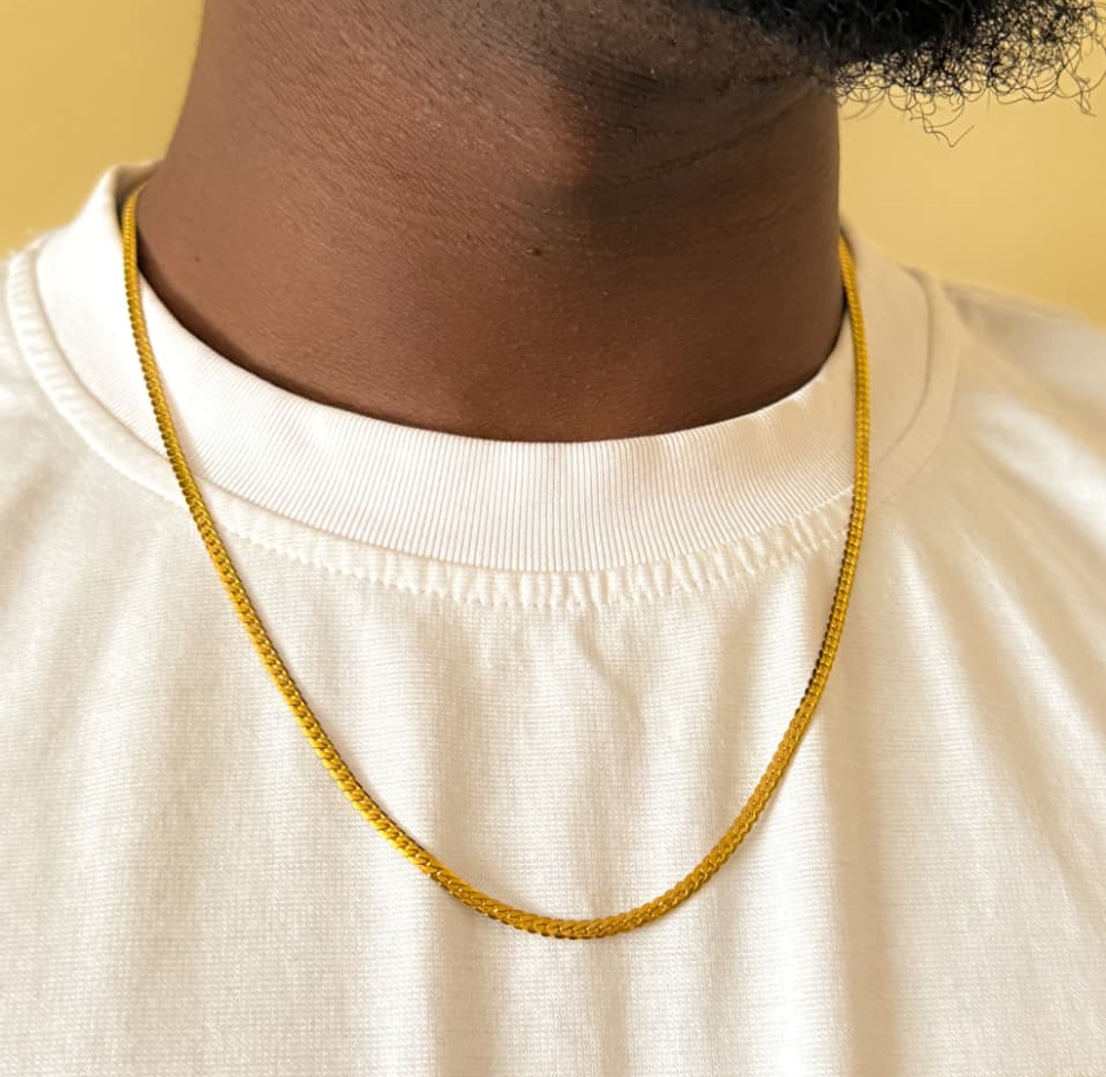23 inch wheat chain gold image