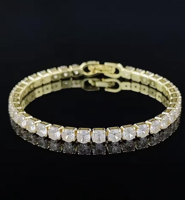 Radiant Emerald-Cut Line Bracelet image