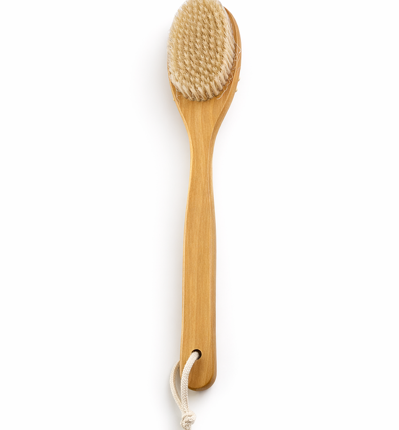 Gotani Long Dry Brush – Natural Bristle Body Brush with Massage Nodes Long Dry brush (double sided) image
