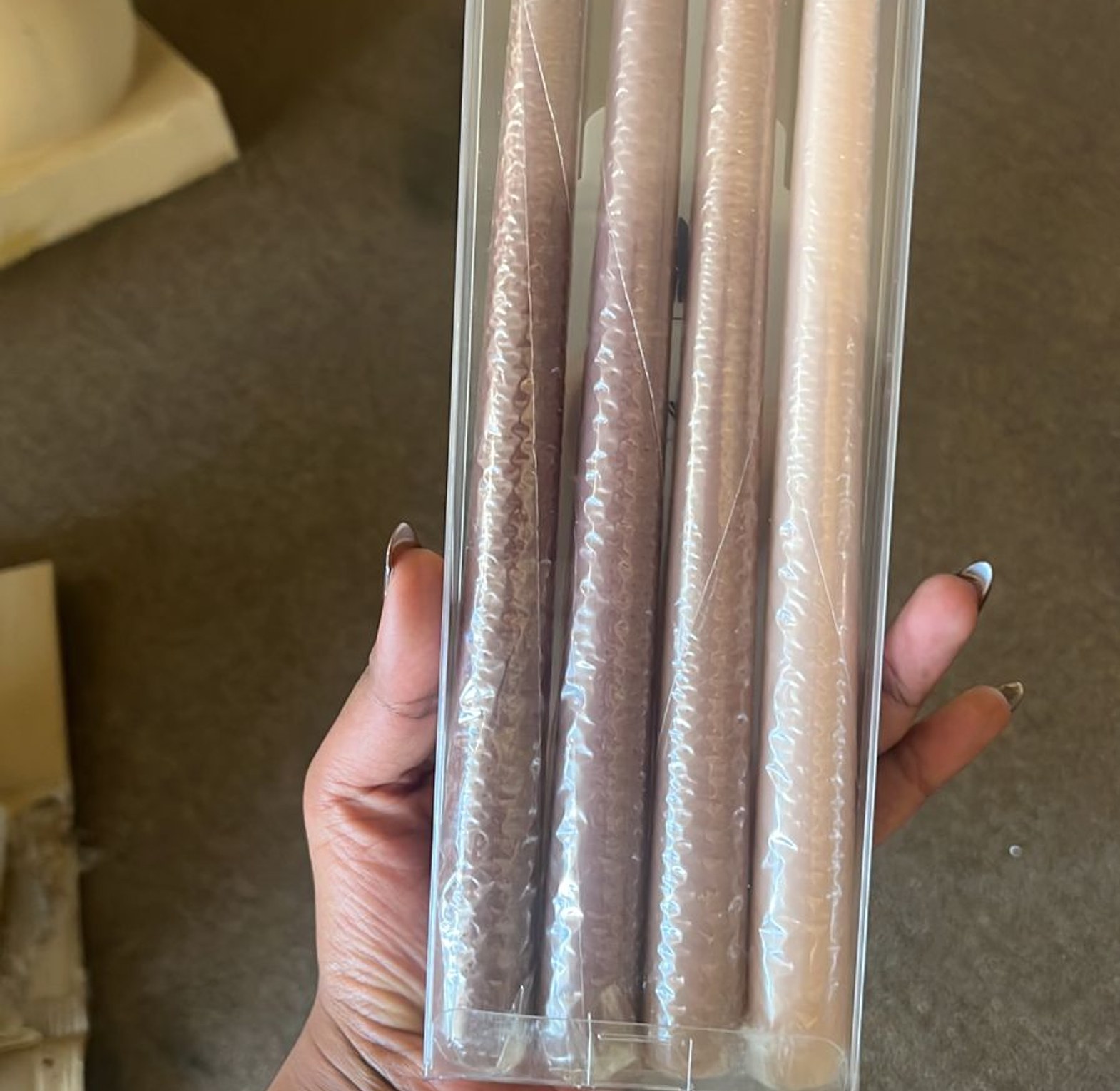 Chocolate tapper candle  image
