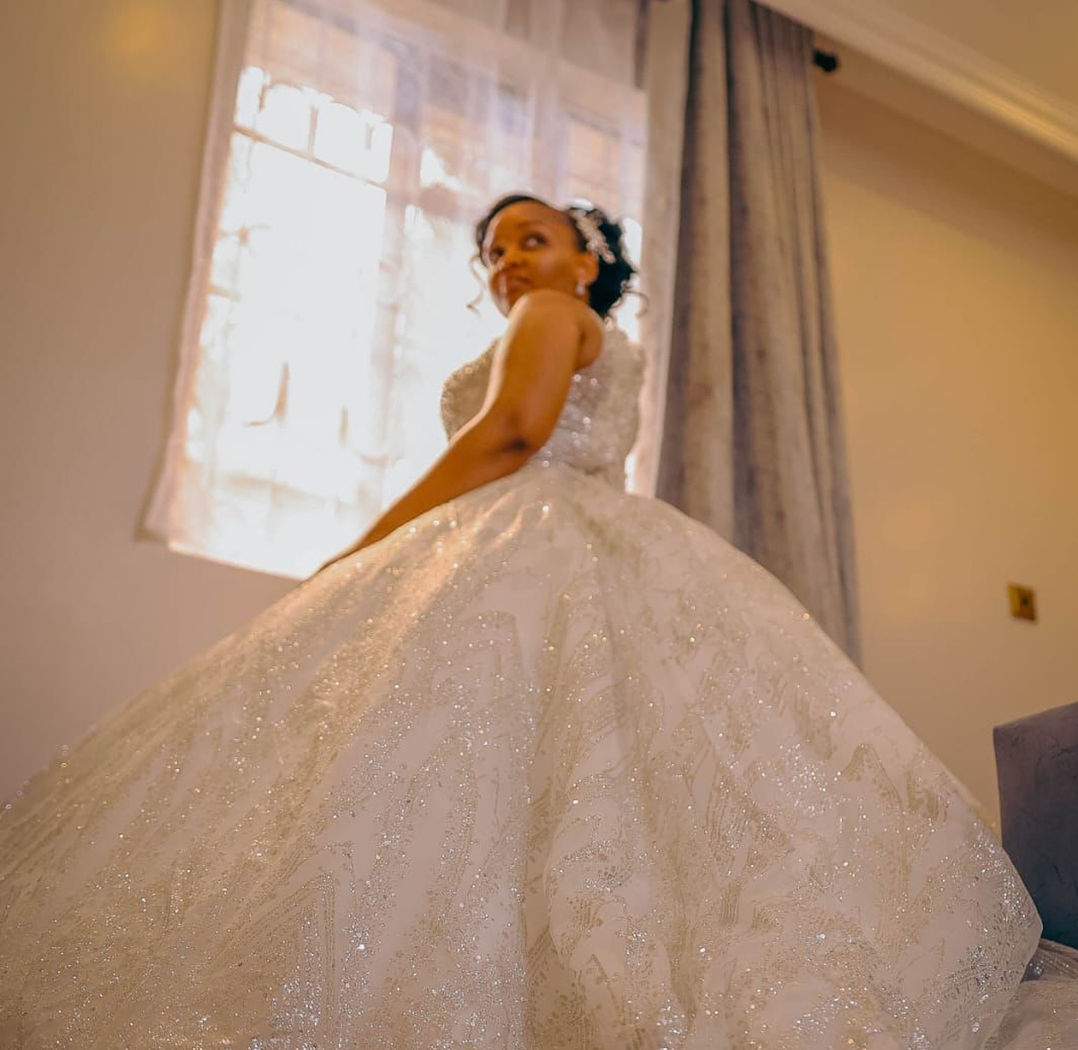 Starlight Grandeur Wedding Gown - FOR HIRE image