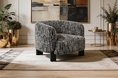 RILES Fabric Swivel Accent Chair  thumbnail 1