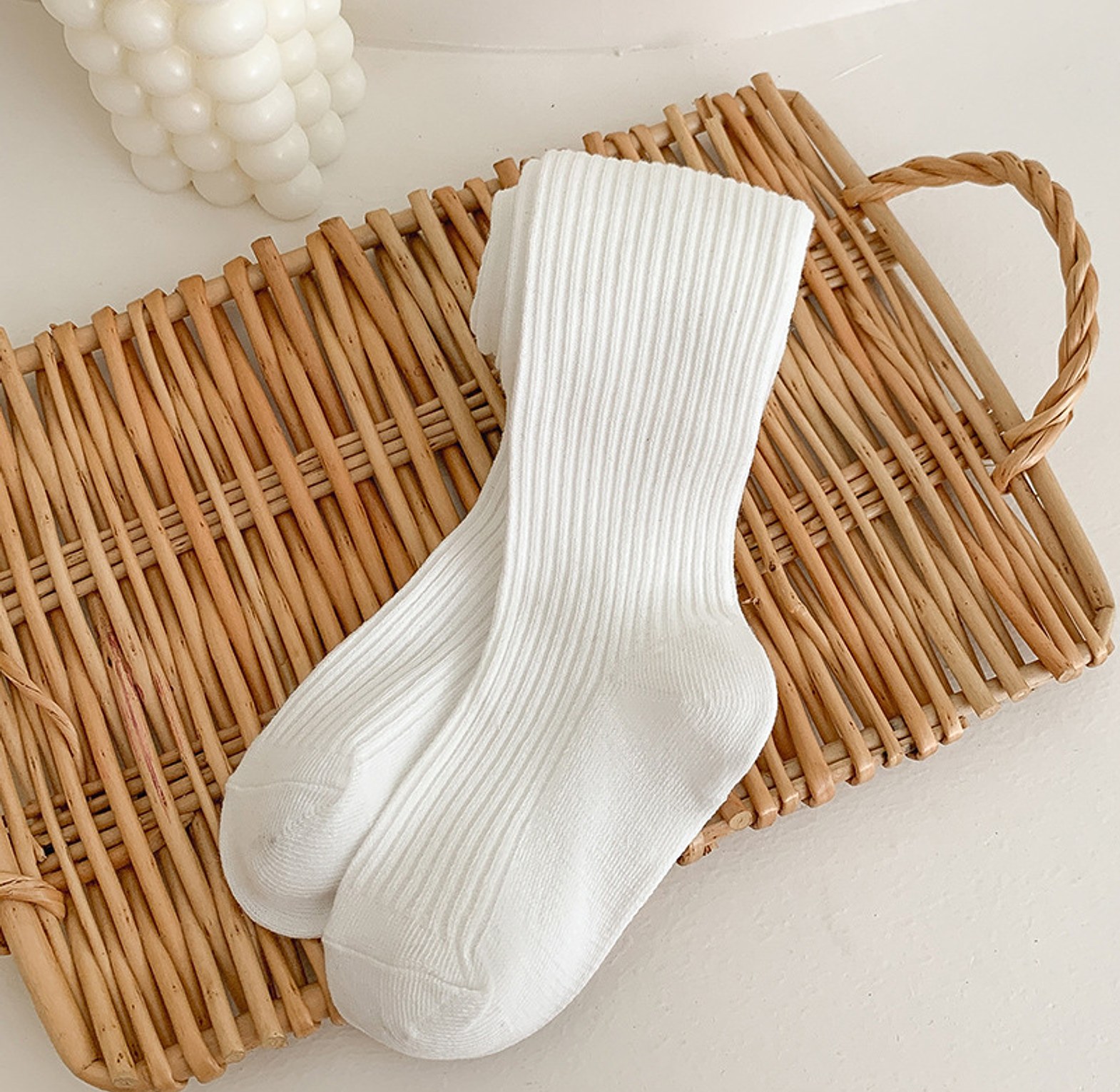 Ribbed Stockings (Black, Grey, and White) image