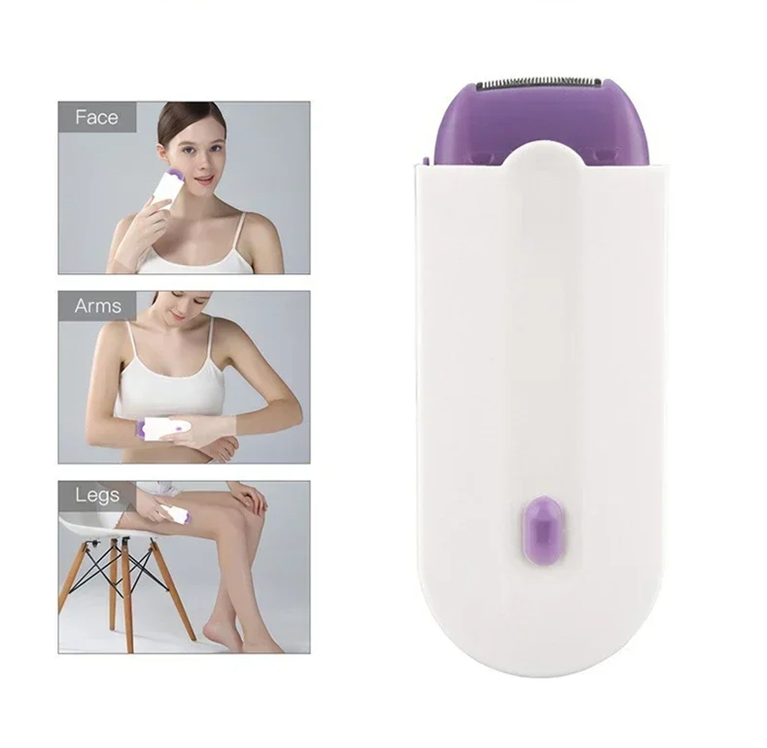 Painless Electric Hair Remover for Women, Facial and Body Shaver image