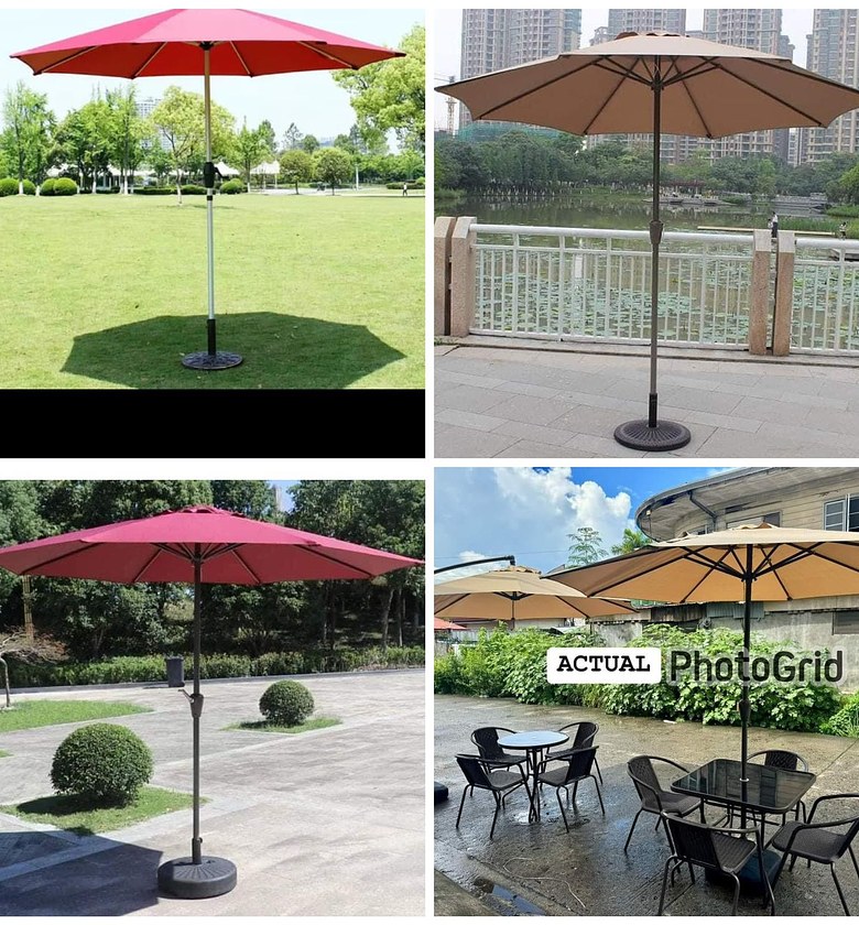 2.7M Parasol Replaceable Cloth Garden Umbrella image