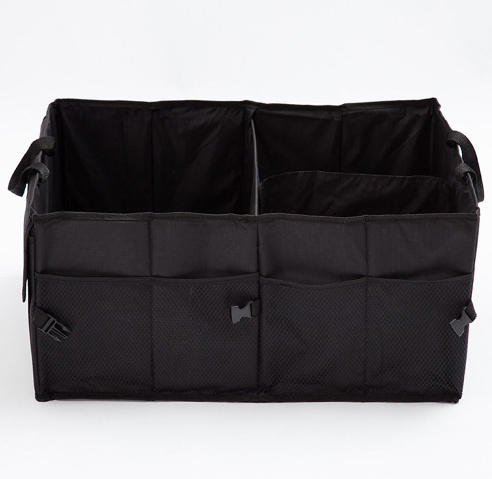 Car Boot Organizer Heavy Duty Foldable Trunk Storage Bag Multi-Pocket Cargo Organizer for SUVs and Saloons image