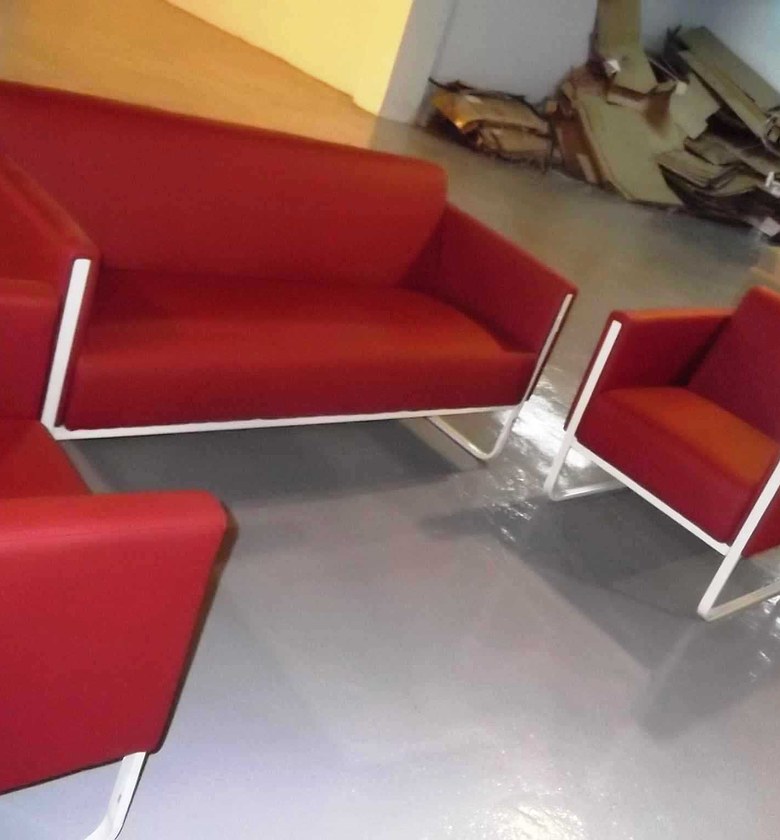 OFFICE SOFA 3+1+1 CLR BUR image