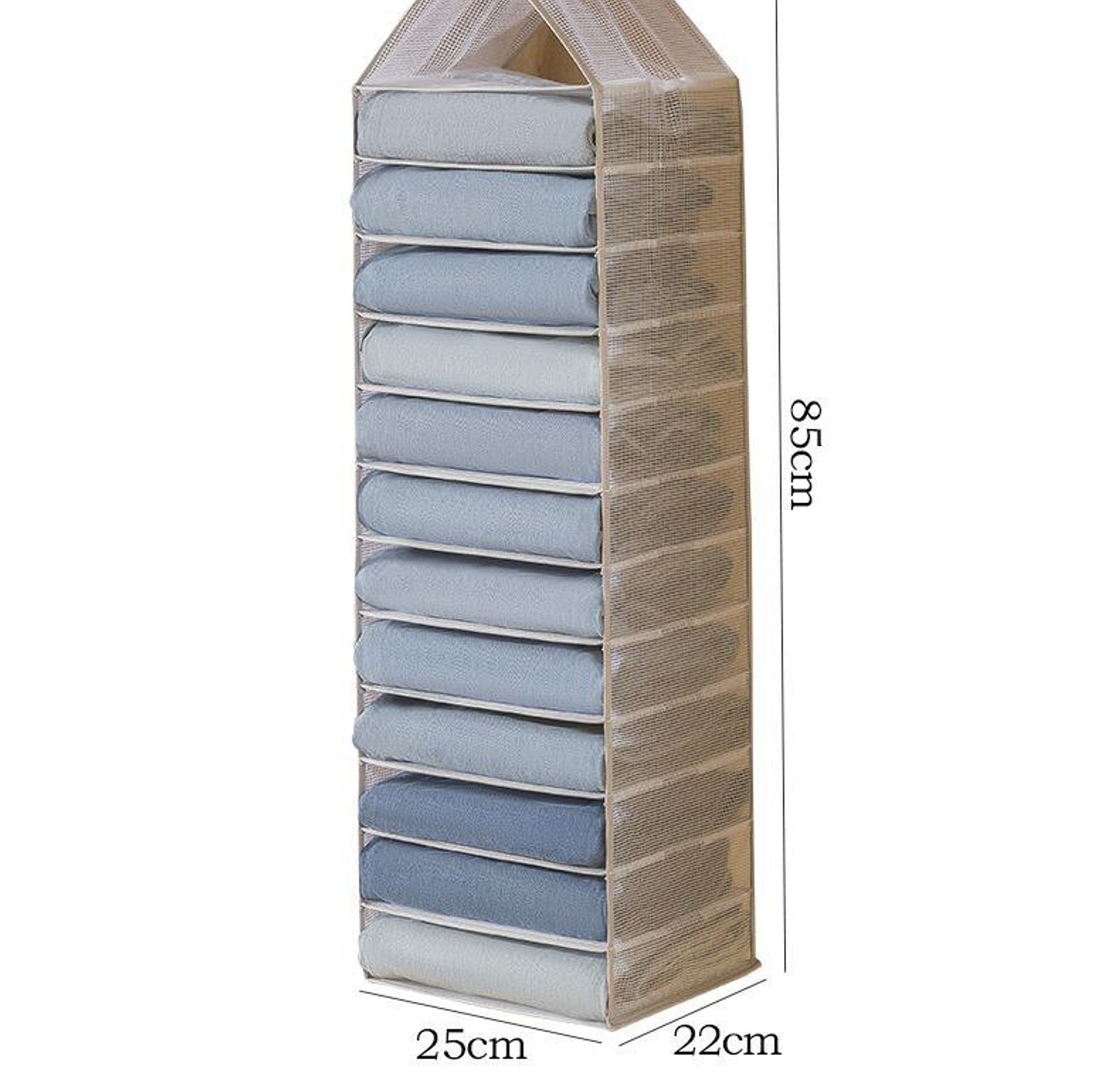 Foldable Wardrobe Hanging Clothes Storage Bag  image