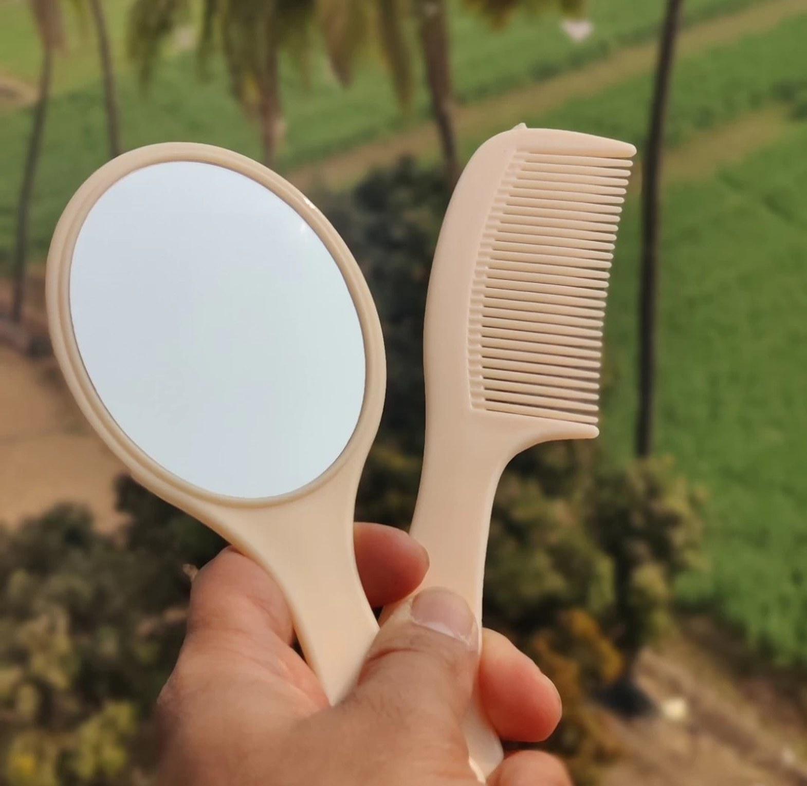 Hand Mirror and Comb Set image