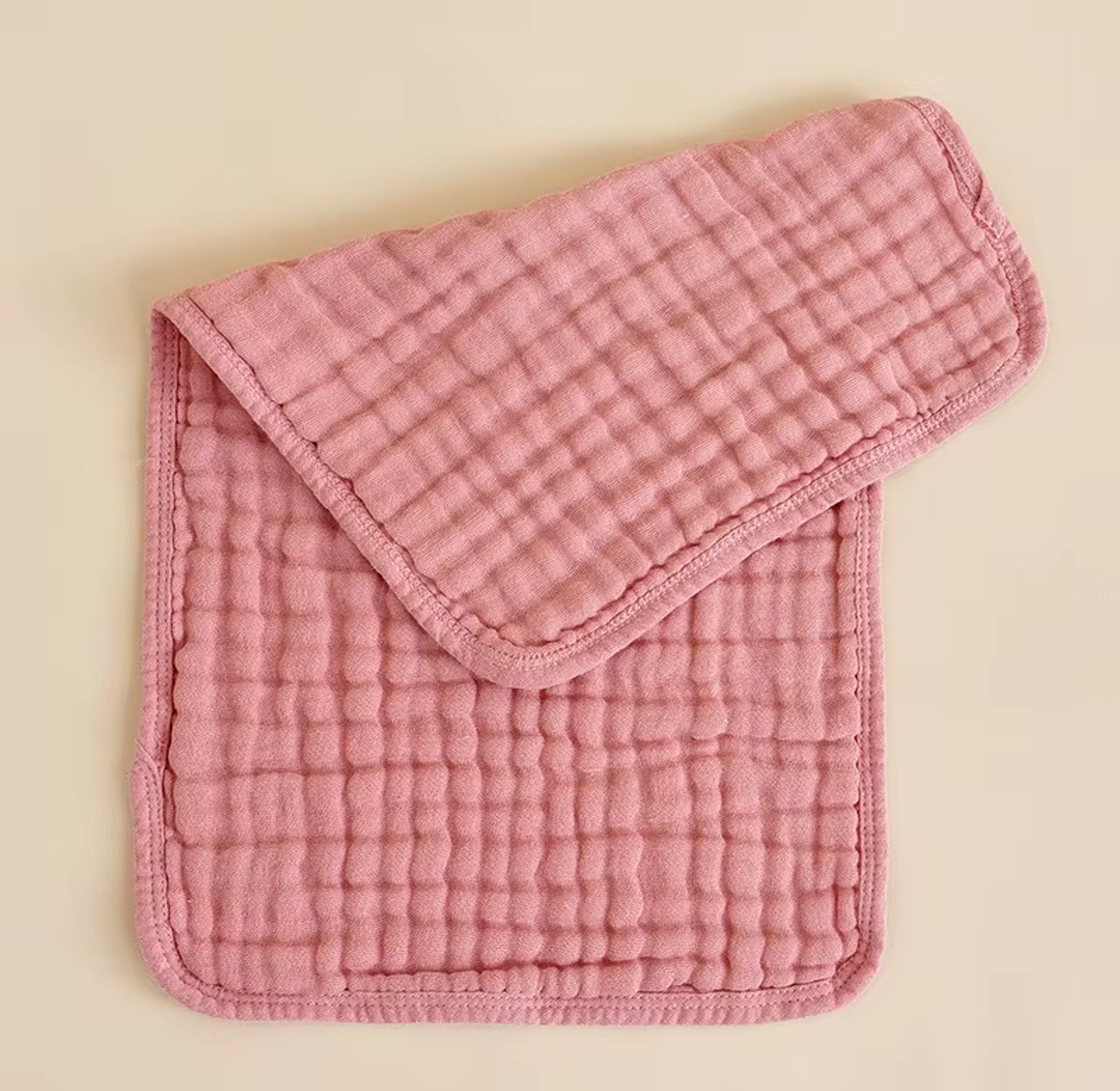 Muslin Cotton Waffle Burp Cloths  image