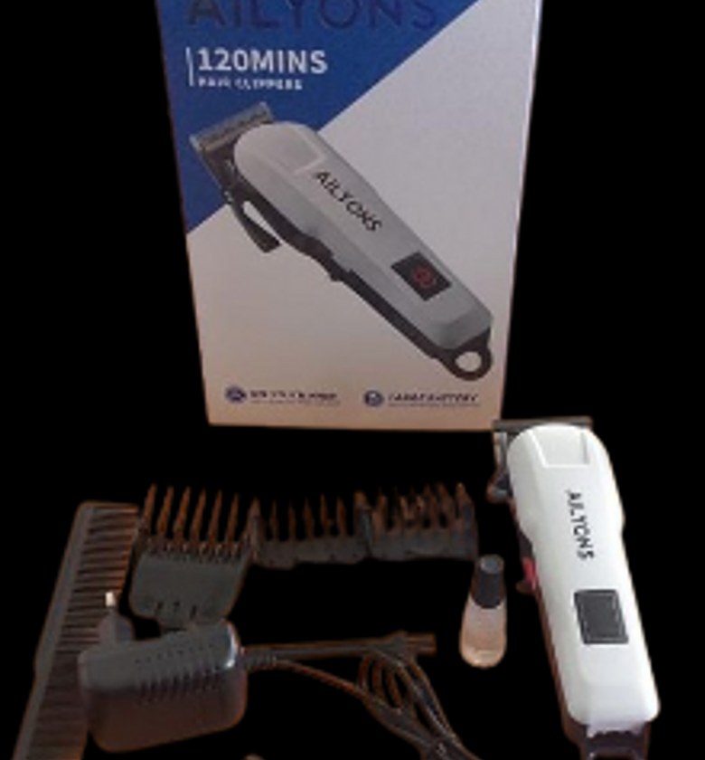  Ailyons Wireless Rechargeable Hair Clipper and its accessories.  image