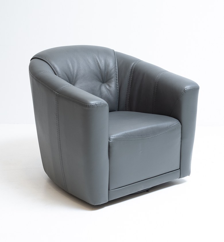 SWIWEL CHAIR HALF LEATHER image