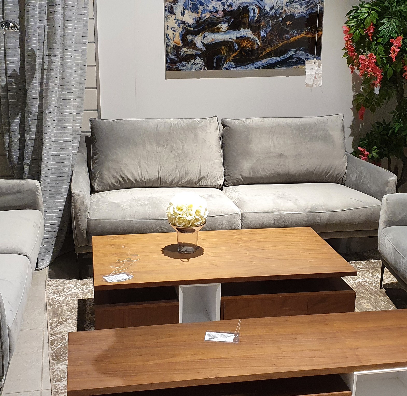 VELVET SOFA SET 3+2+1  2 image