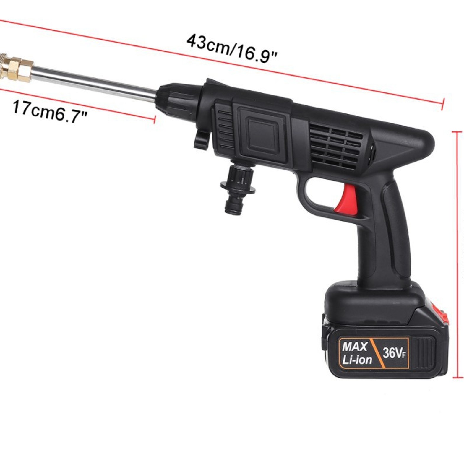 Wireless High Pressure Car Wash Water Gun image
