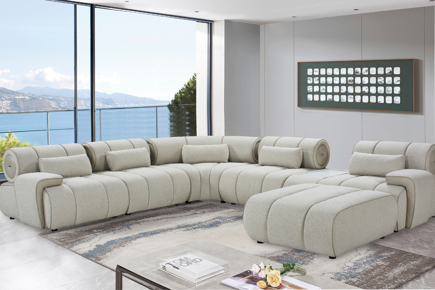 VISTA Corner Sofa + Ottoman image 1