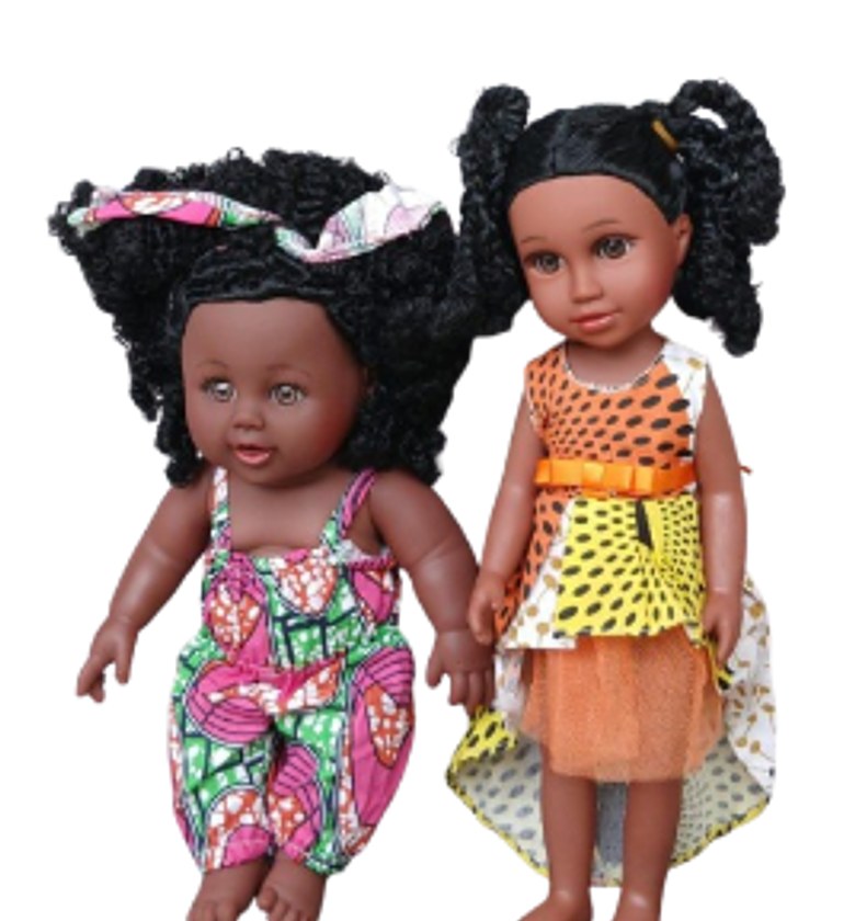 African Big Size Black Doll Size 30cm / Toy Doll /  image