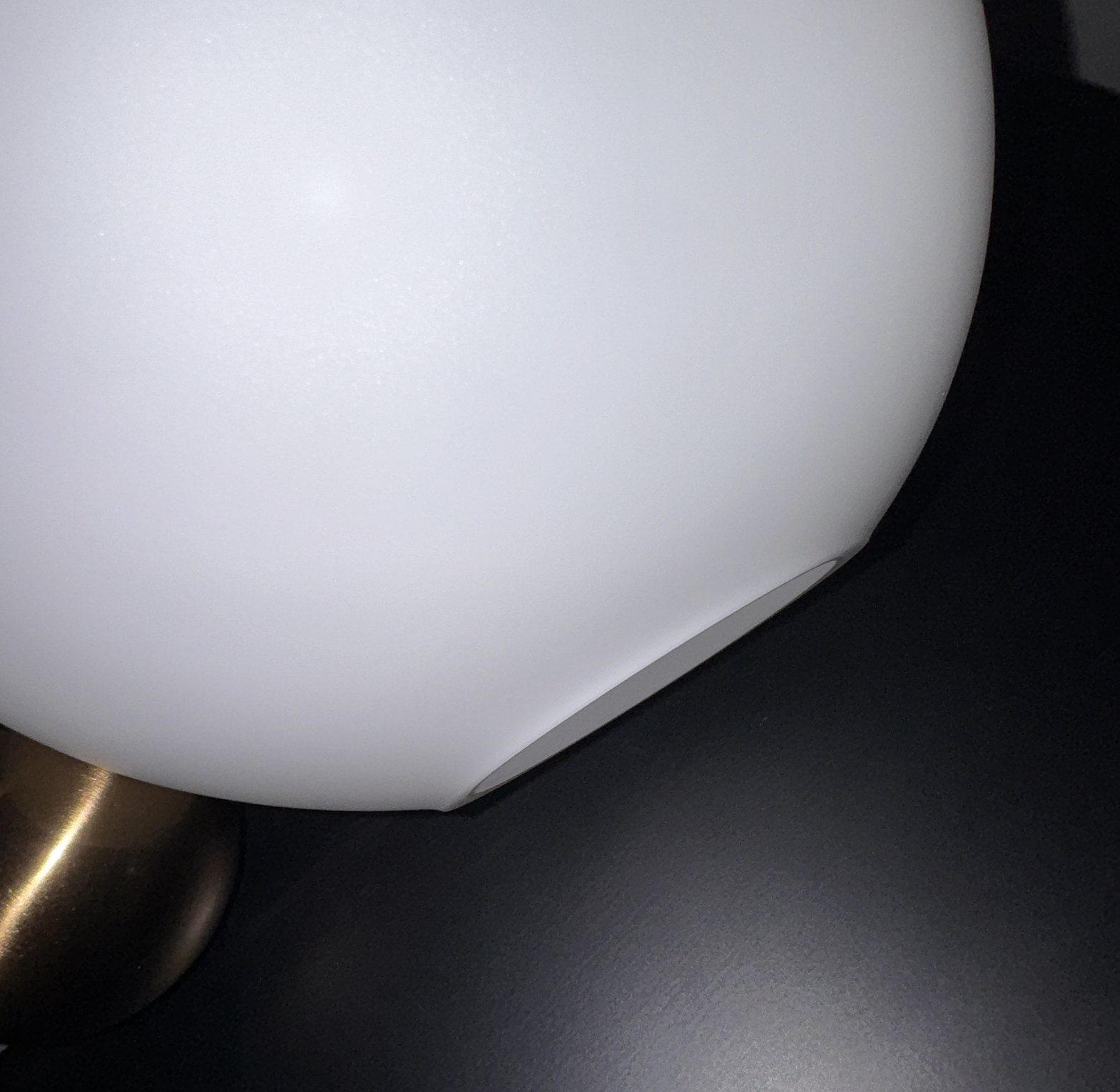 Frosted orb table lamp image