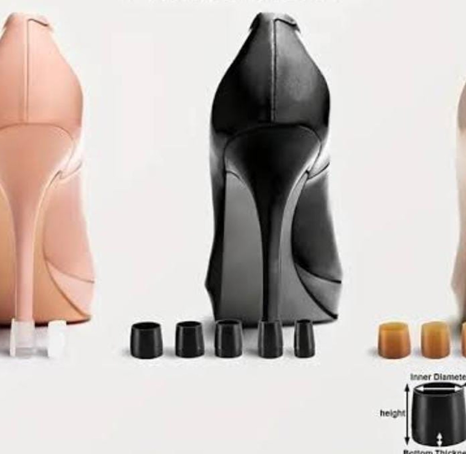 Pair Of Silencing Heel Caps And Protector image