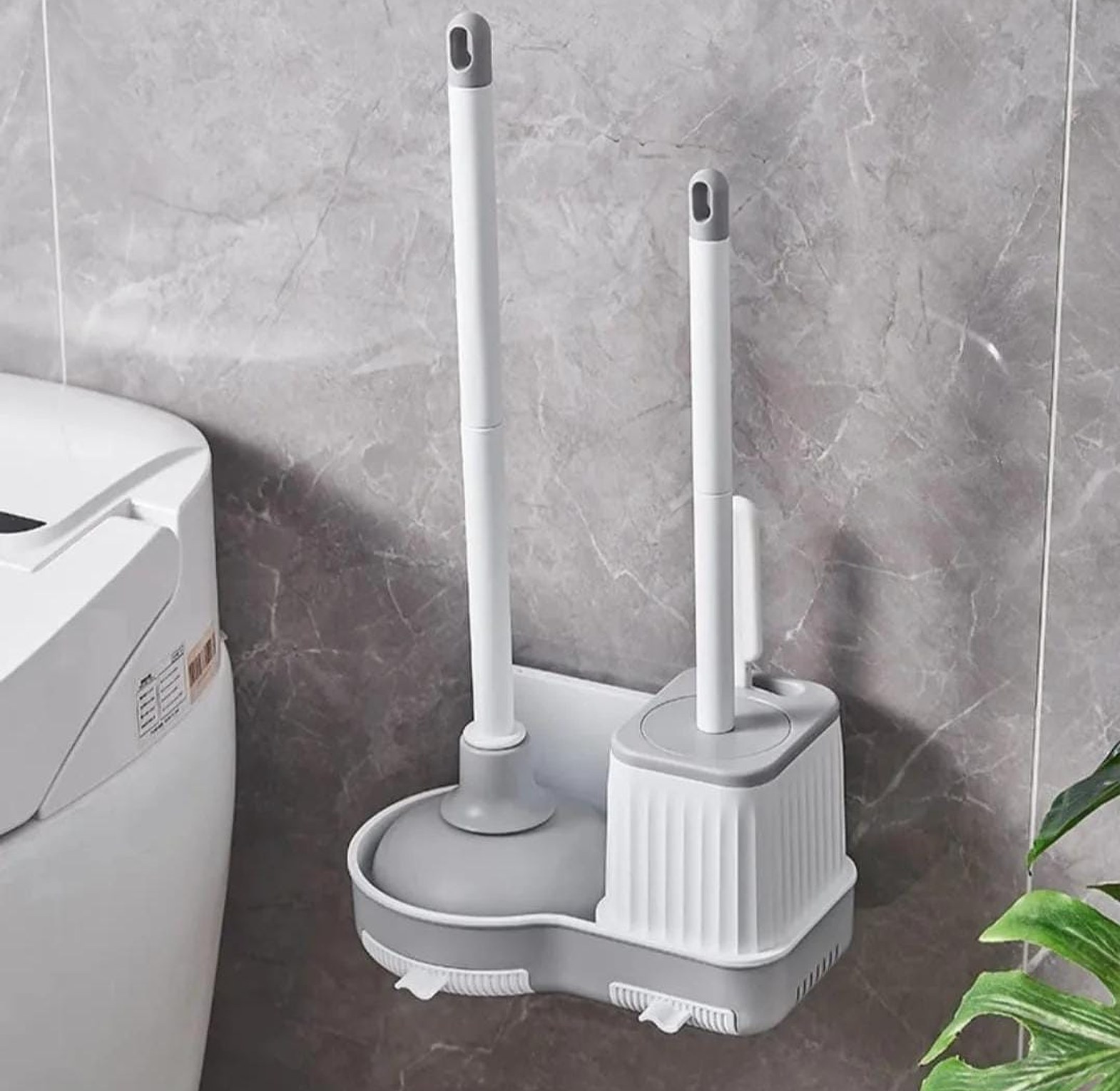 3 in 1 toilet Brush & Plunger Set image
