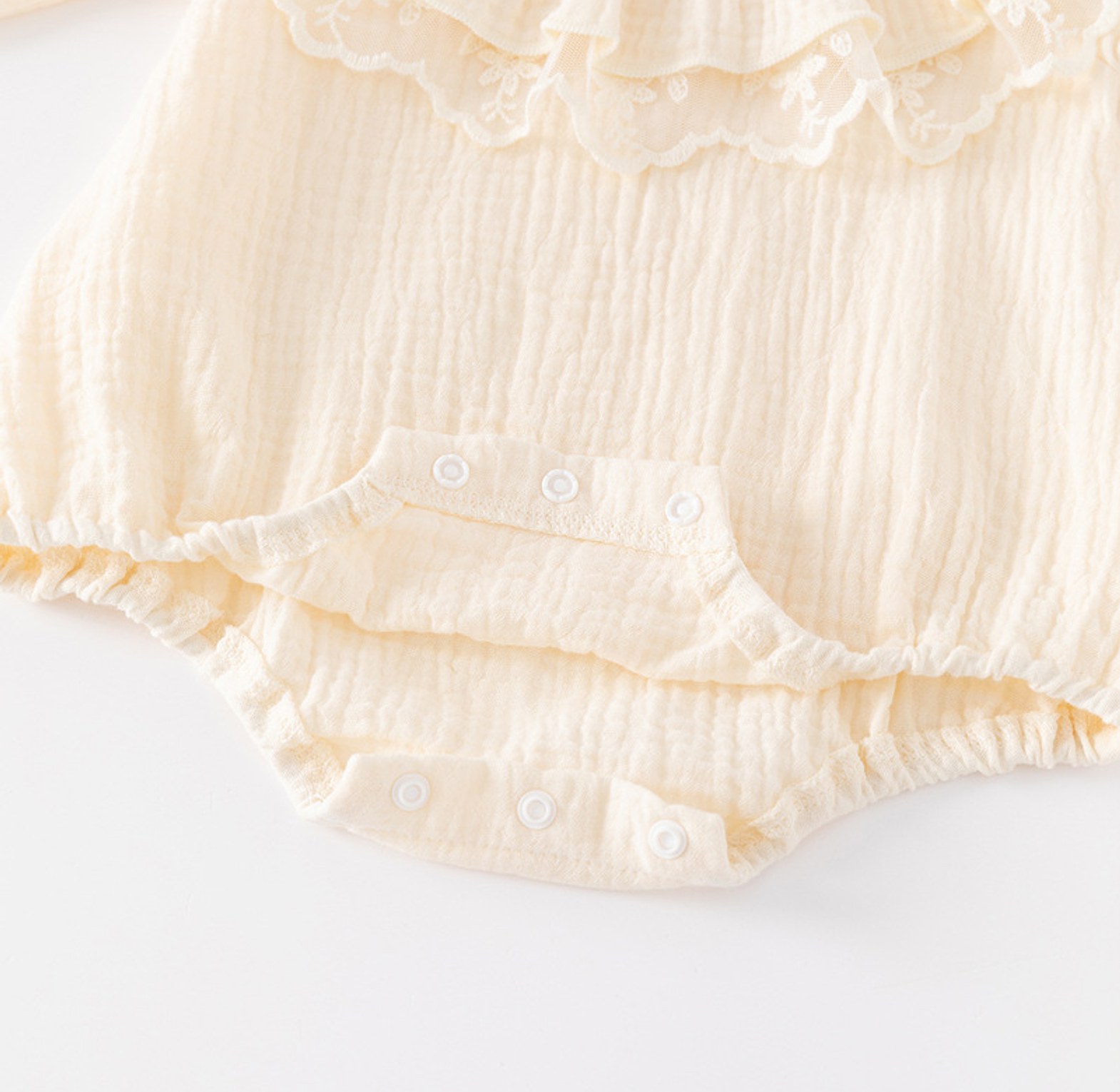 Ivory Ruffle Romper image