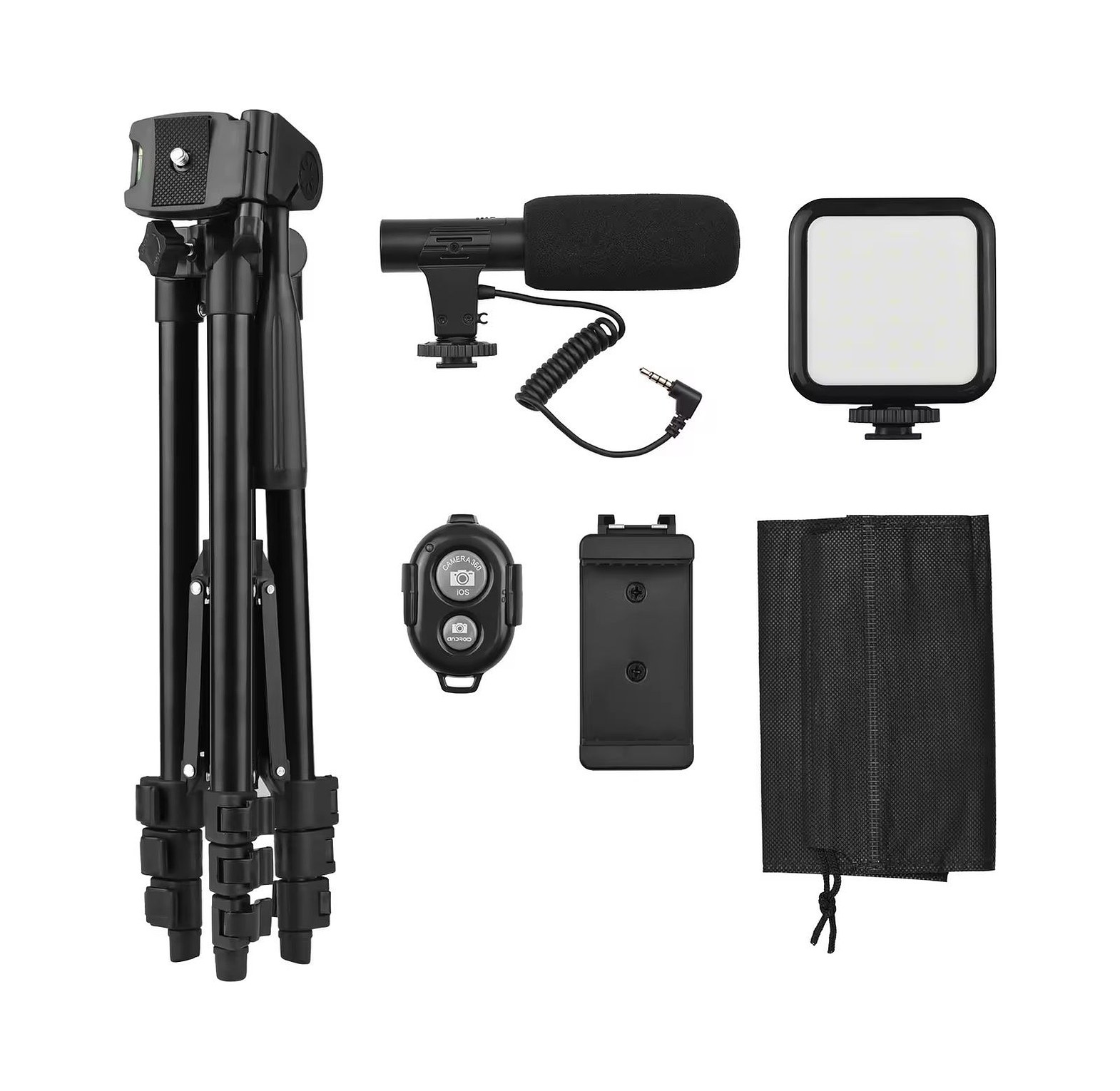  Tripod Stand Smartphone Vlogging Kit (Model KIT-05LM).  image