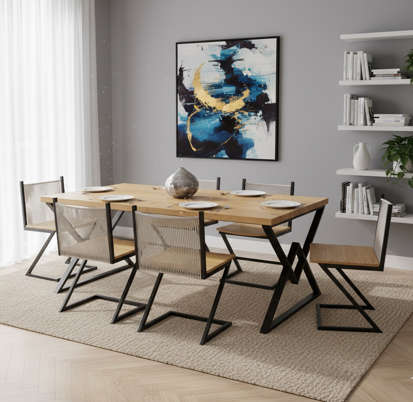 Industrial Dining Set image