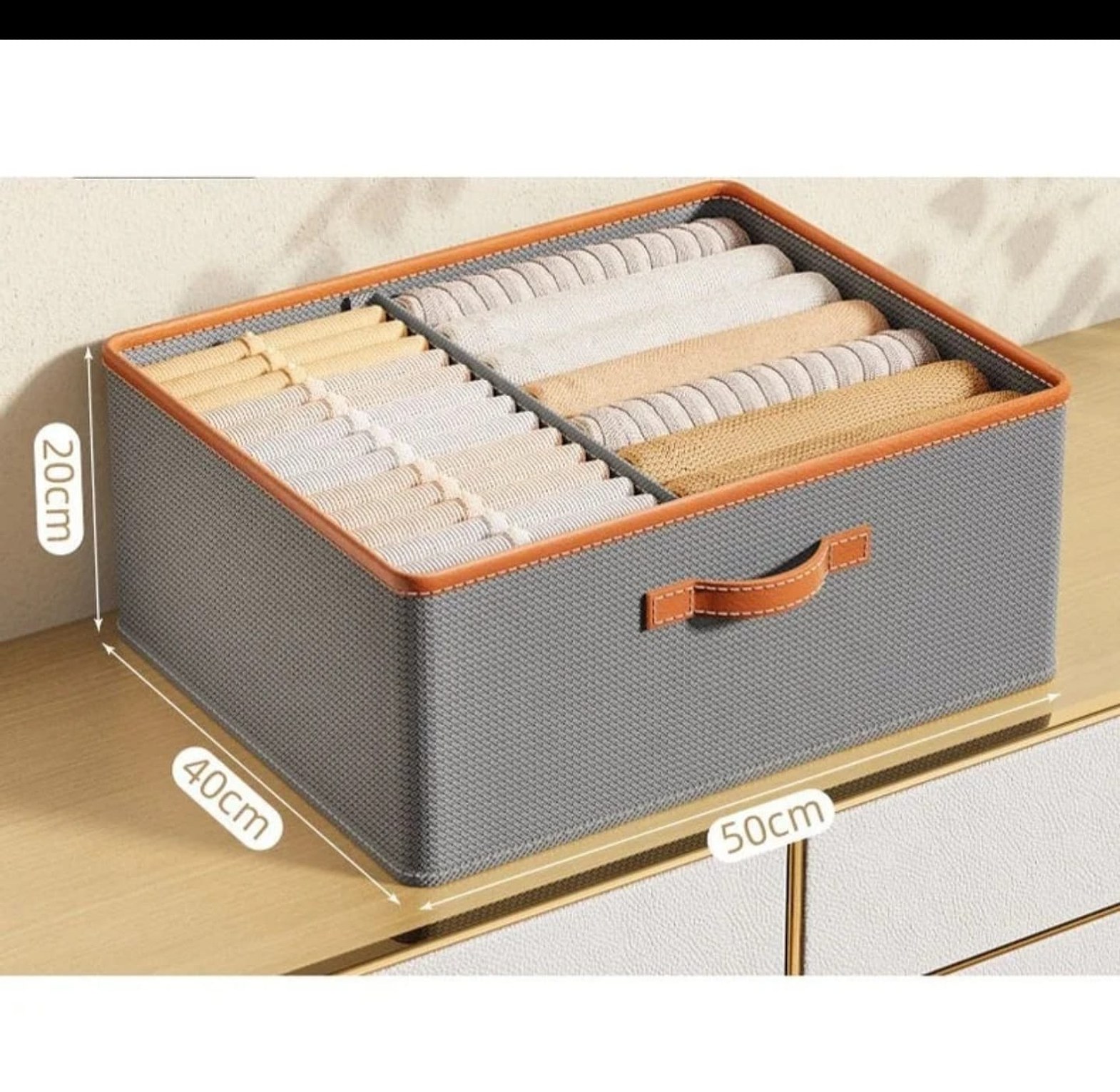 Foldable Closet Organizer with Removable Dividers image