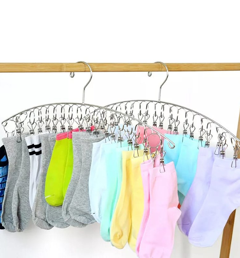 Stainless Steel Drying Hanger, Socks and Underwear Rack image