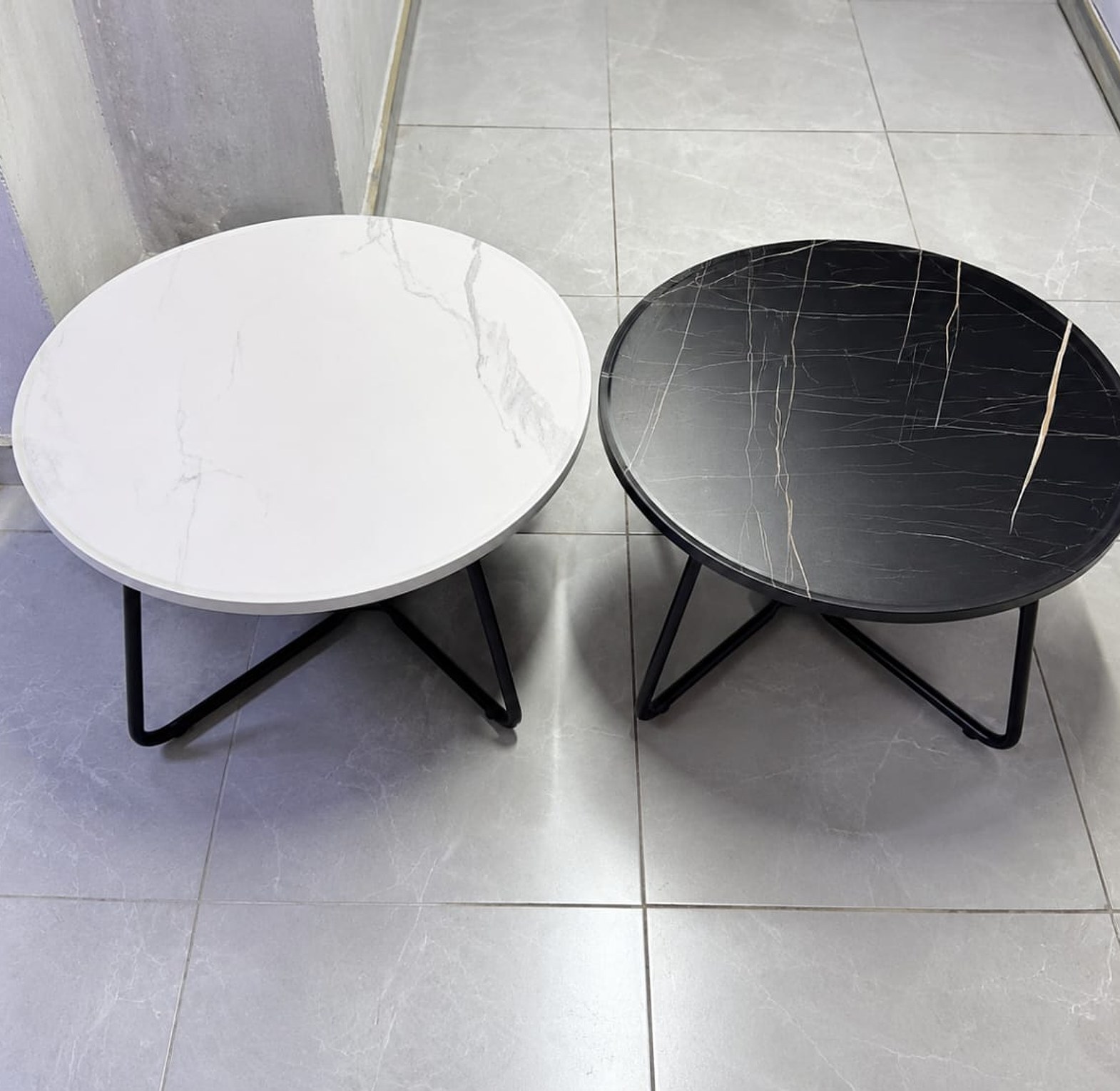 Minimalist Coffee Table Set – 70cm Diameter image