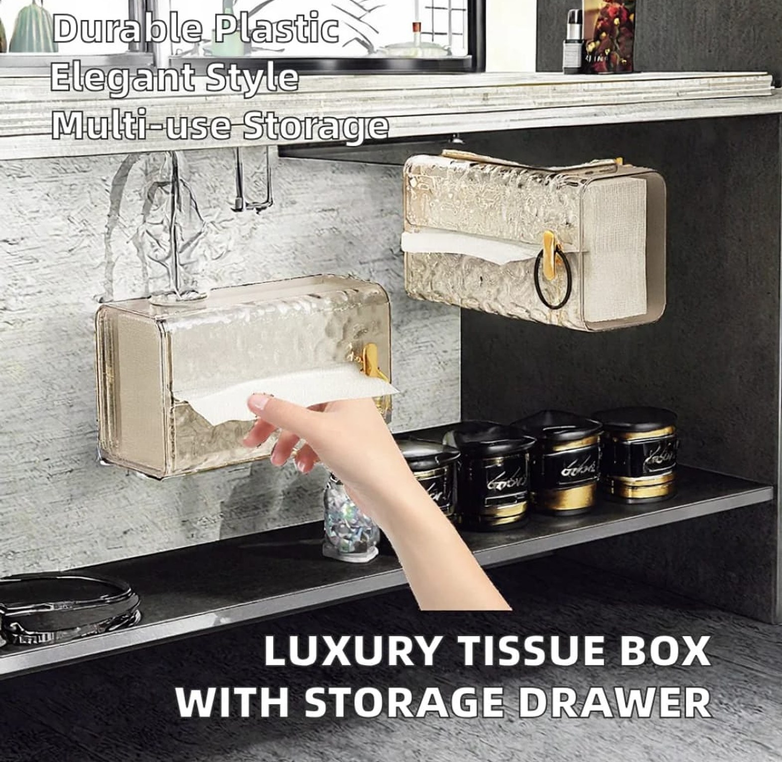 Luxury Wall-Mounted Acrylic Tissue Box image