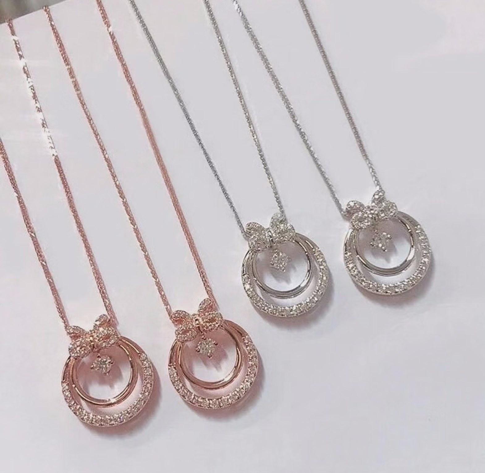Cubic Zirconia hypoallergenic necklace image