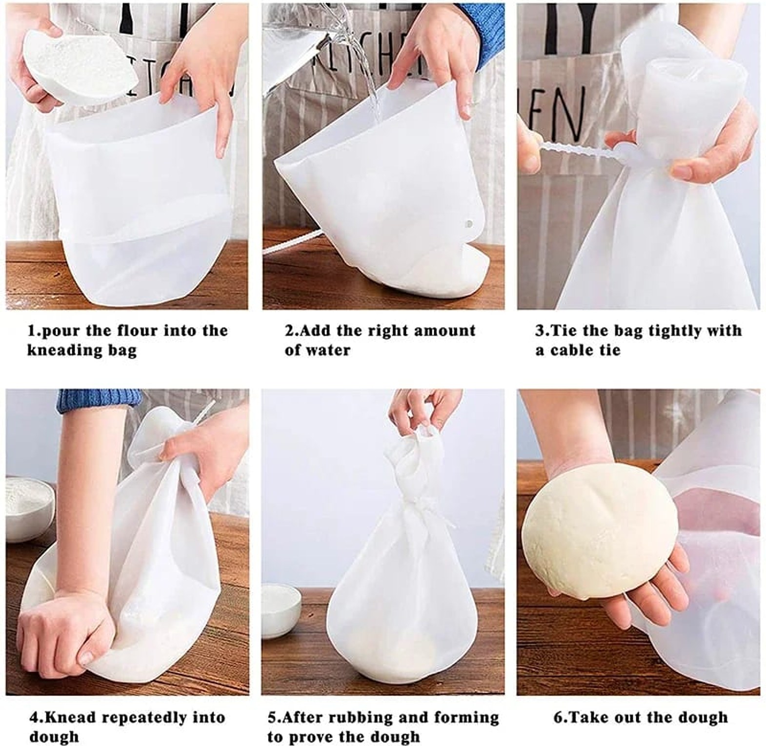 Food Grade Silicone Dough Kneading Bag  image