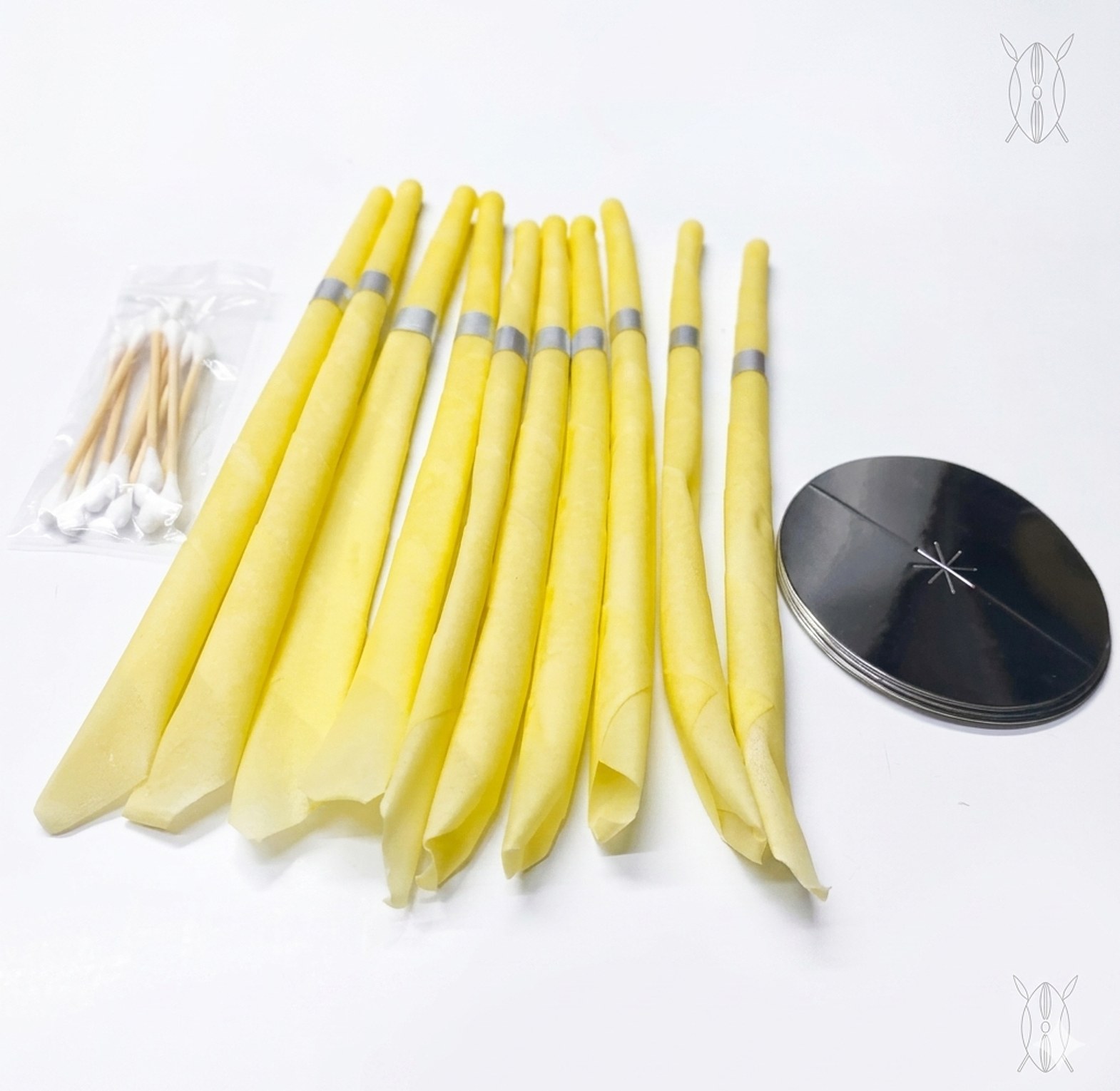 Natural Beeswax Ear Wax Removal Candles Kit (10 Pcs) for Deep Ear Cleaning and Sinus Relief - Best Earwax Remover image