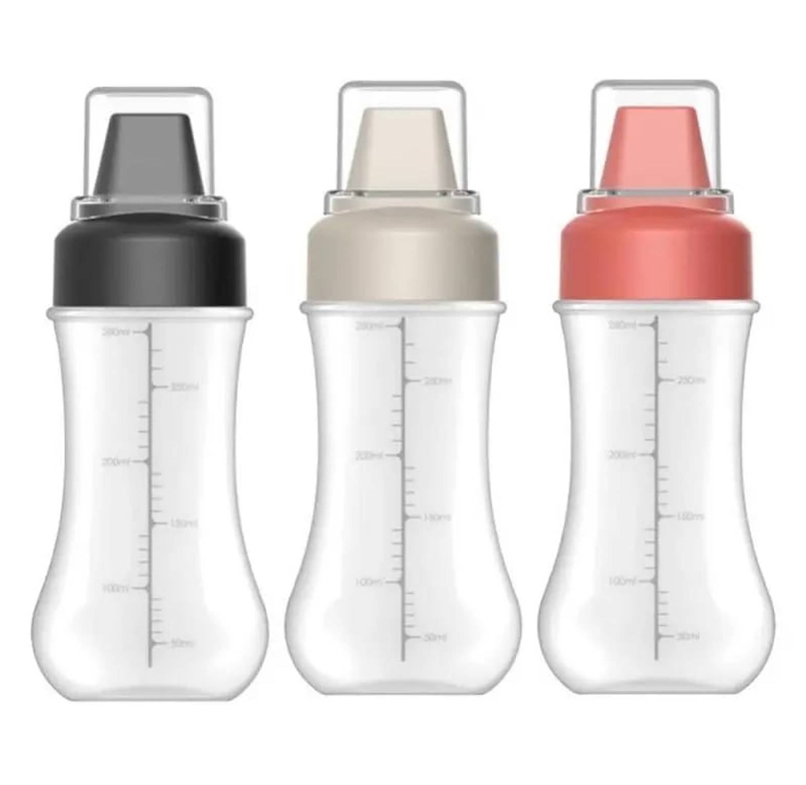 5 Hole Sauce Squeeze Bottle Plastic Condiment Dispenser for Mayonnaise and Ketchup - Premium Kitchen Tool image