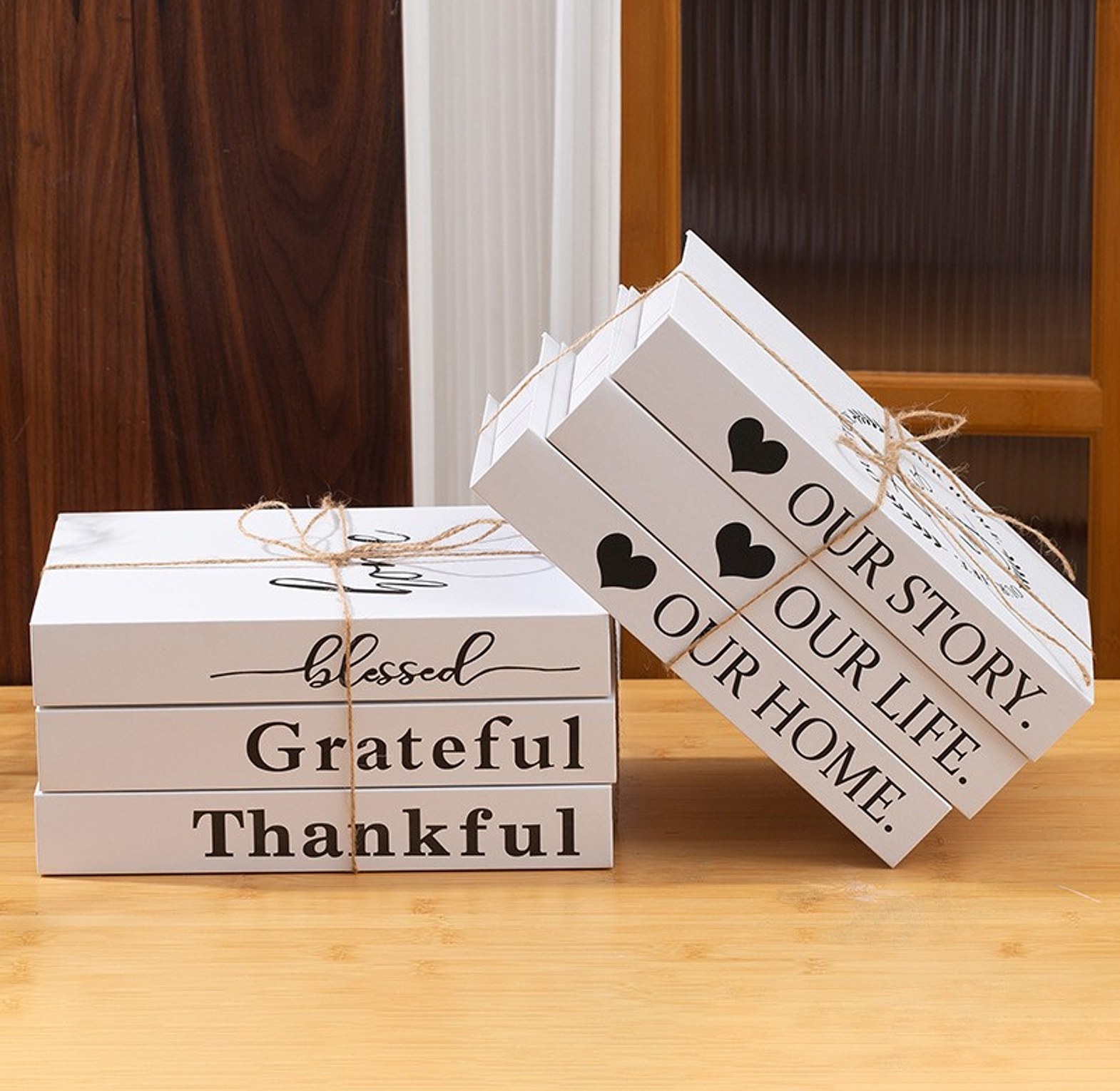 Modern Fake Books Decoration (White) image