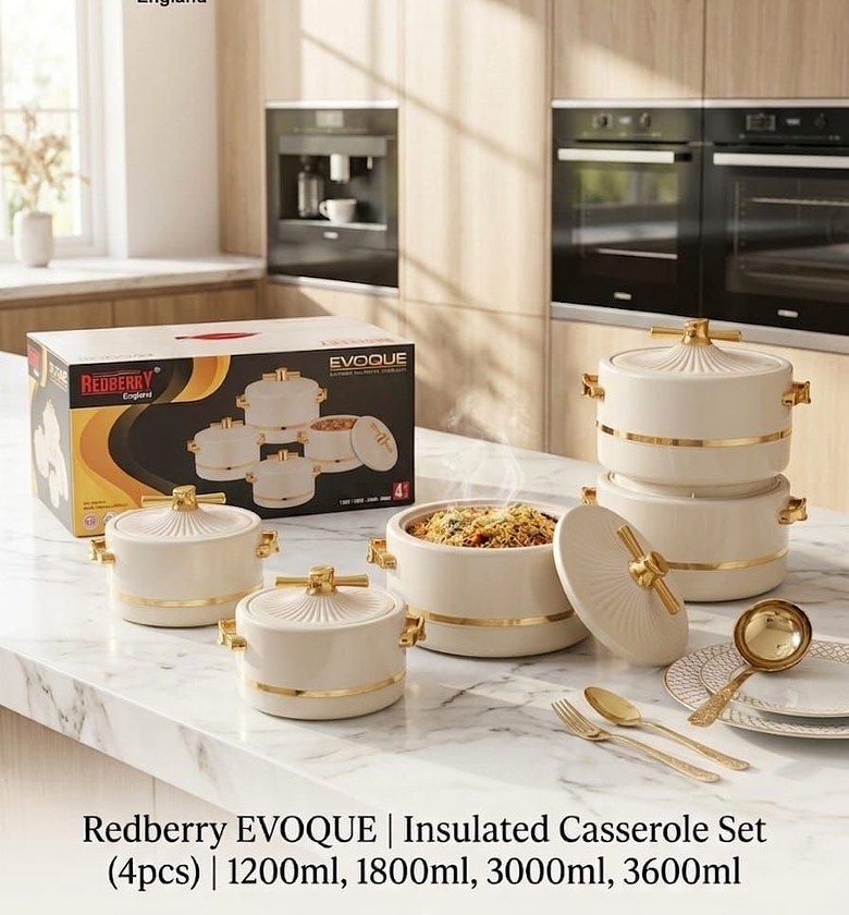 Redberry Premium Range “Evoque” Designer Plastic Hotpot Set (4-Piece) image