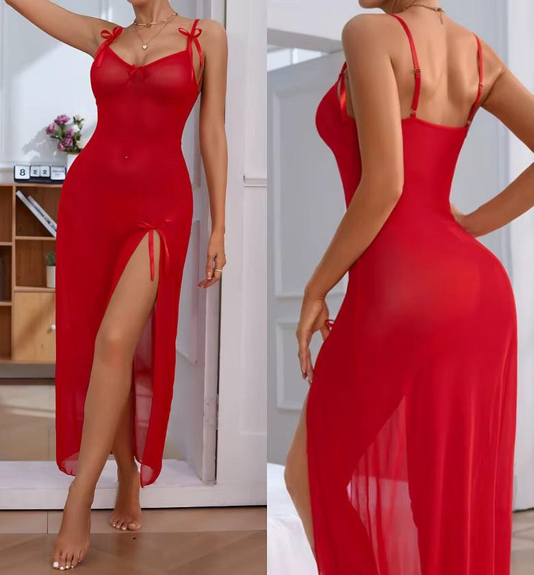 3961 Loungewear Dress with Side Front Slit image